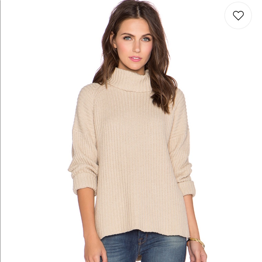 EUC // NEUW Splits Black Turtleneck Sweater